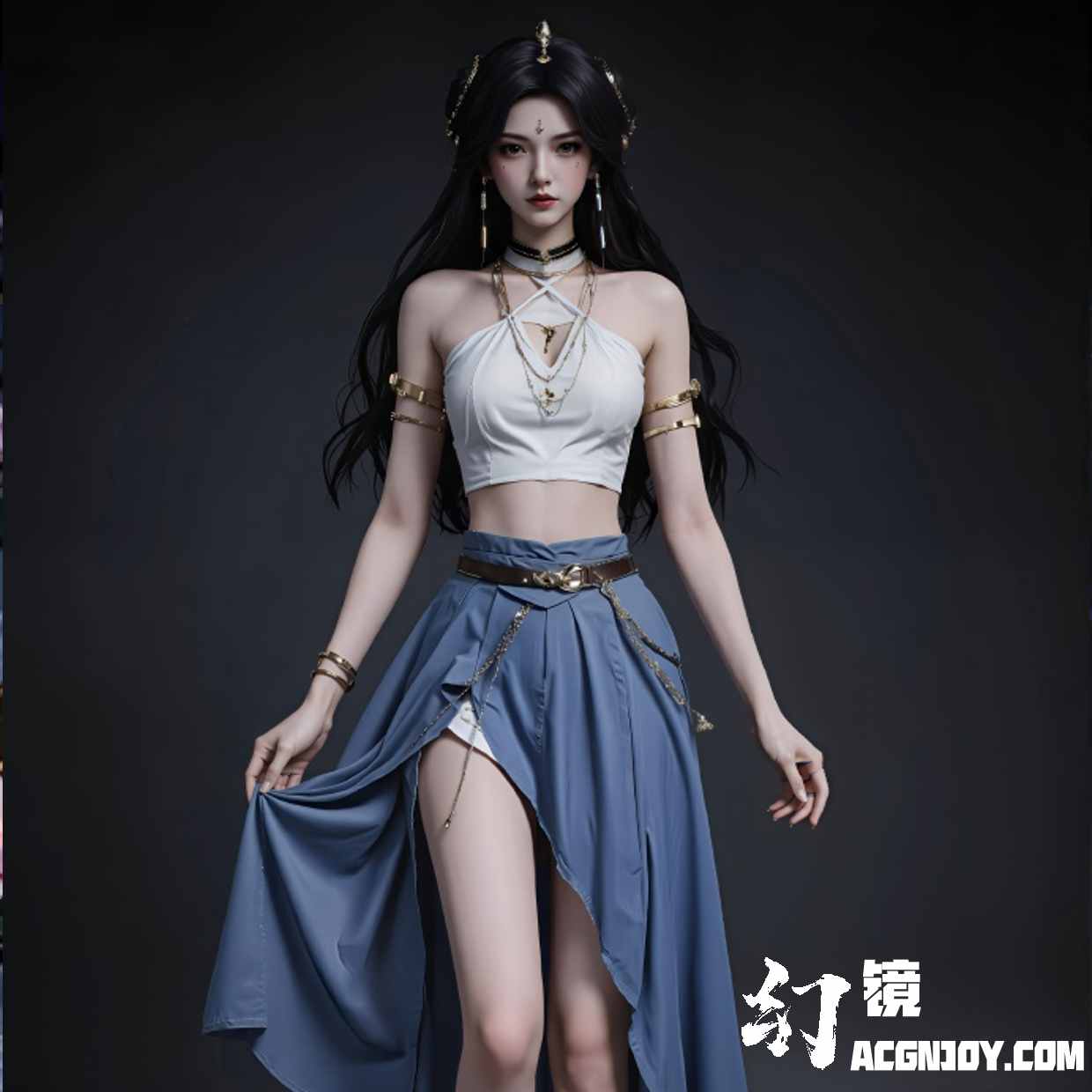 神印王座 冷筱 同人壁纸 AI绘画 01